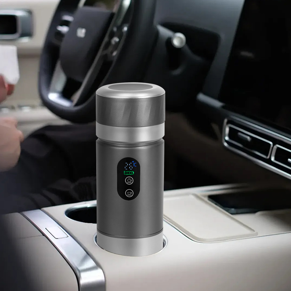 Coffee & Tea Garden Lincoln Menu - Tragbare Selbsterhitzende Espresso-Kaffeemaschine mit LED-Bildschirm Mini