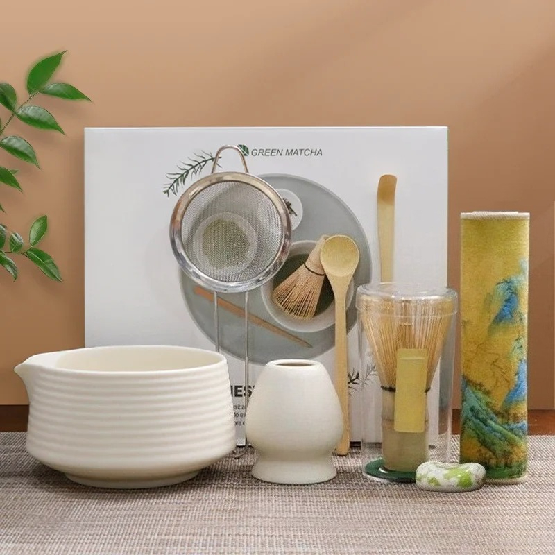Matcha Whisk Set - Heißer 8PCS Premium Matcha Tee-Set Japanische