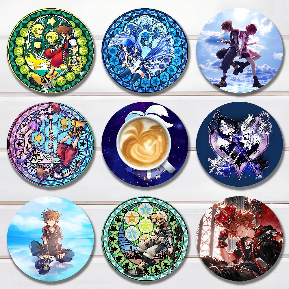 Coffee Tea Game - K-Kingdom H-Hearts Game Runde Untersetzer aus