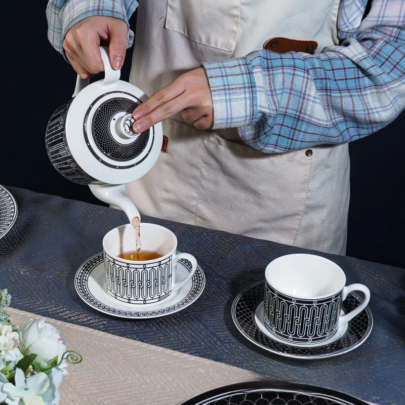 Coffee Tea Game - Einfaches Teeservice im europäischen Stil, Keramik-Kaffeetasse,
