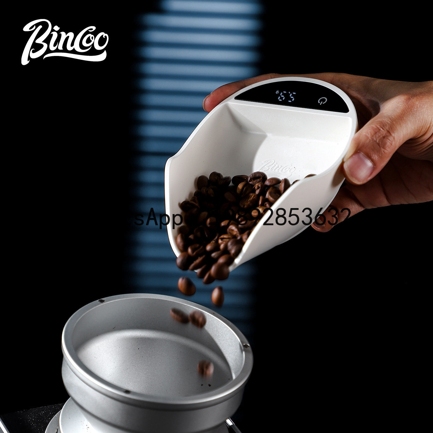 Coffee Bean Scale - XL Kaffee-Elektronikwaage mit Wiegeplatte für italienische