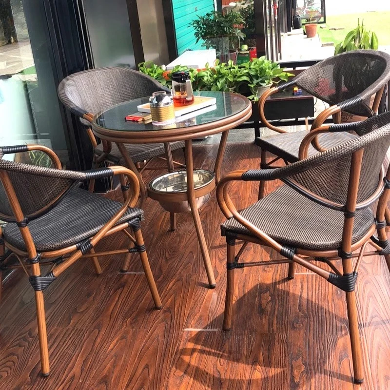 Coffee Tea Gardens - Outdoor Garten Rattan Innenhof Rattan Teetisch