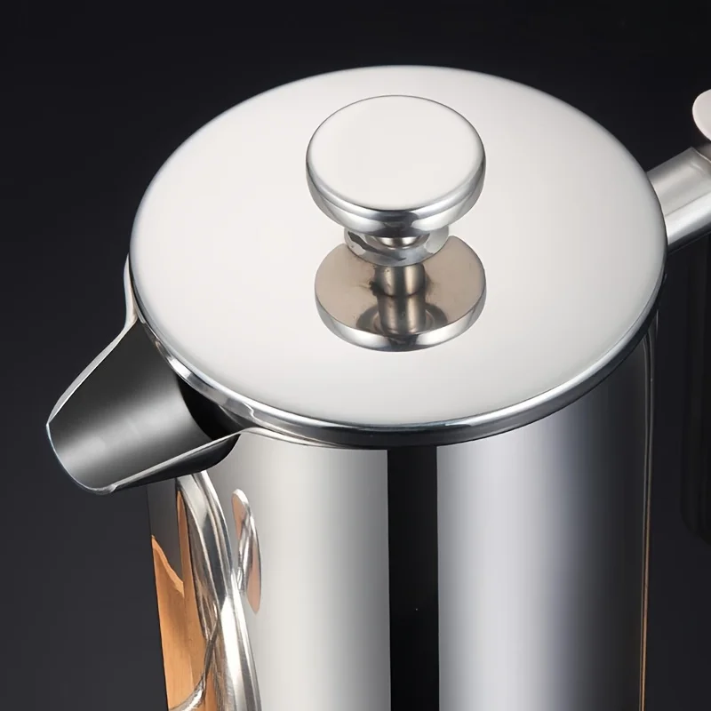 French Press Coffee & Tea - Elegante 350ml Edelstahl French Press Kaffeemaschine