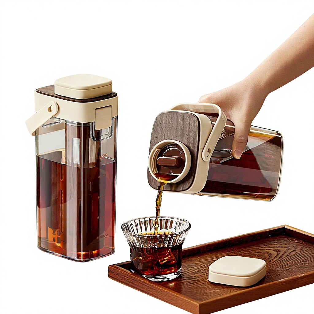 Coffee Tea Pots - Großer Kaffee-Kaltbrüh-Topf für Kaltbrüh-Kaffee und Früchtetee,