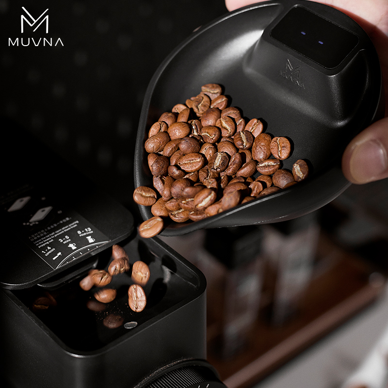 Coffee Bean Scale - MUVNA Digitale Kaffeebohnenwaage, ABS Espresso-Waage 0,1g