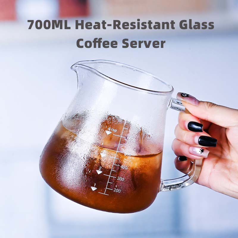 Coffee Tea Pots - Neues 700-ml-Glas-Set aus Kaffeekanne und Teekannen