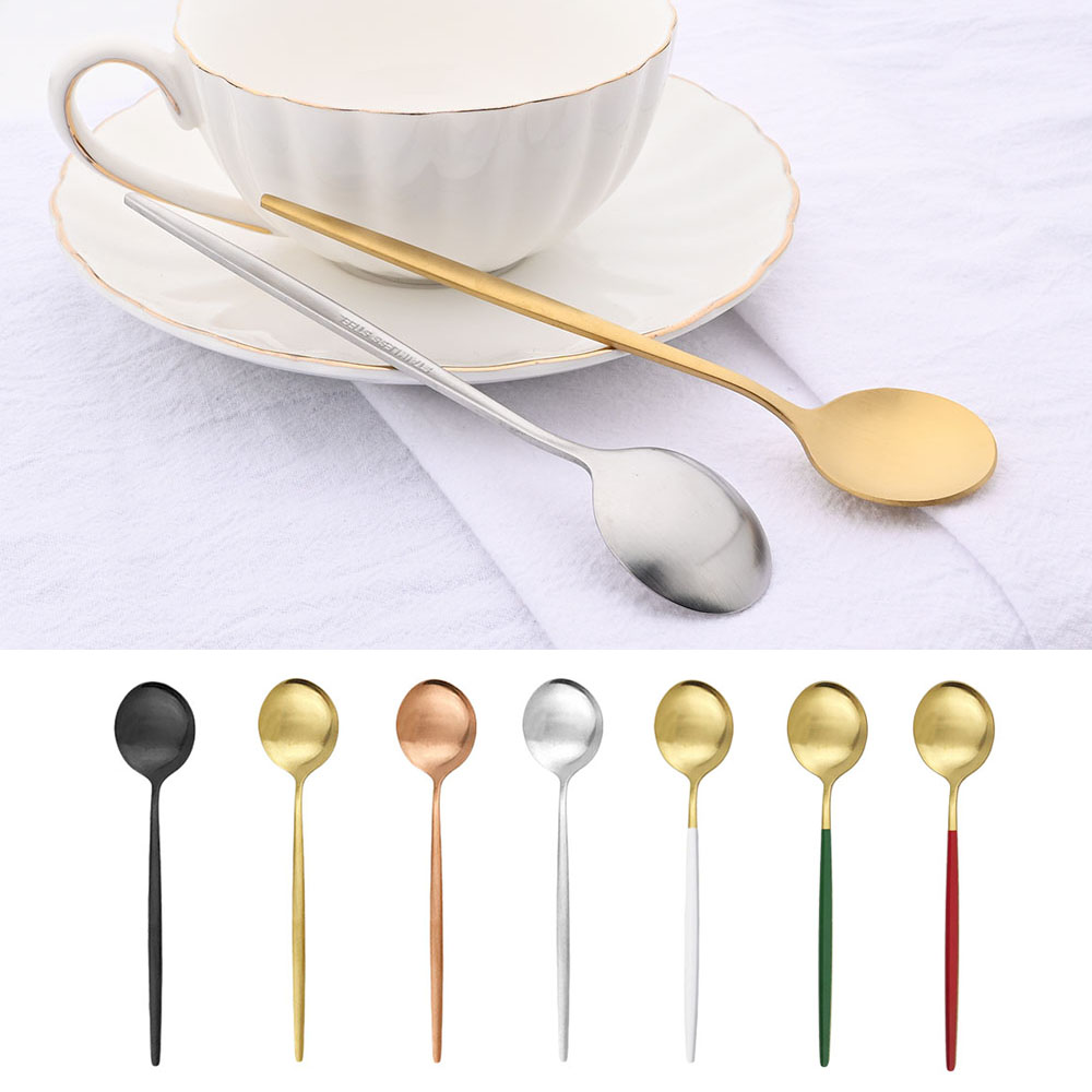 Coffee Tea Game - 6Pcs Small Matte Spoon Tea Coffee