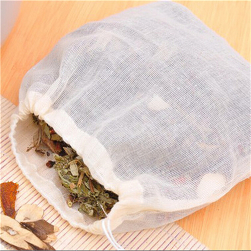 Coffee Tea Gardens - 1pc/10Pcs Baumwolle Tee Taschen Muslin Kordel