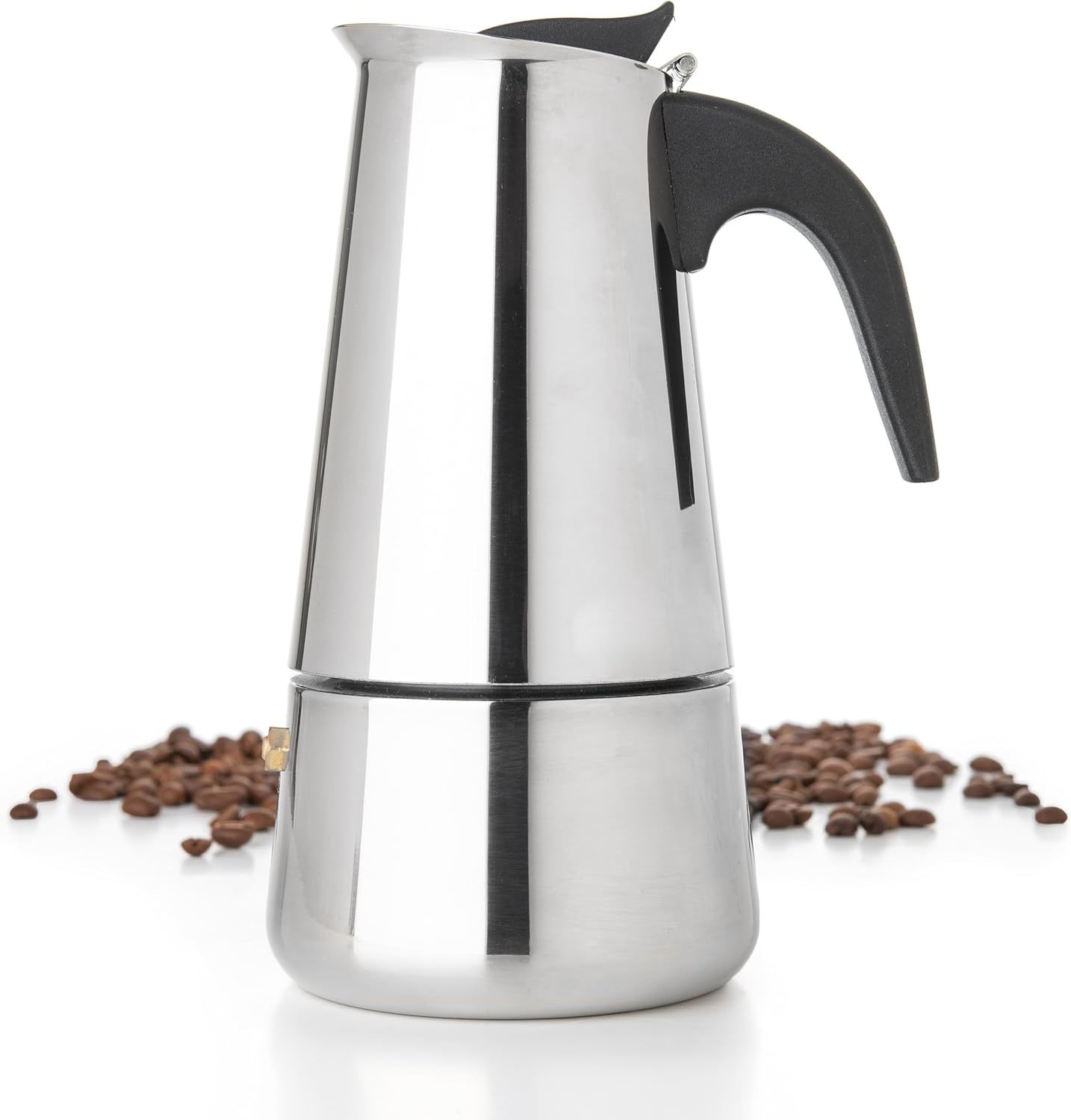 Coffee Tea Pots - Mokka-Kaffeekannen aus Edelstahl, Espresso-Kanne mit Kaffeetasse,