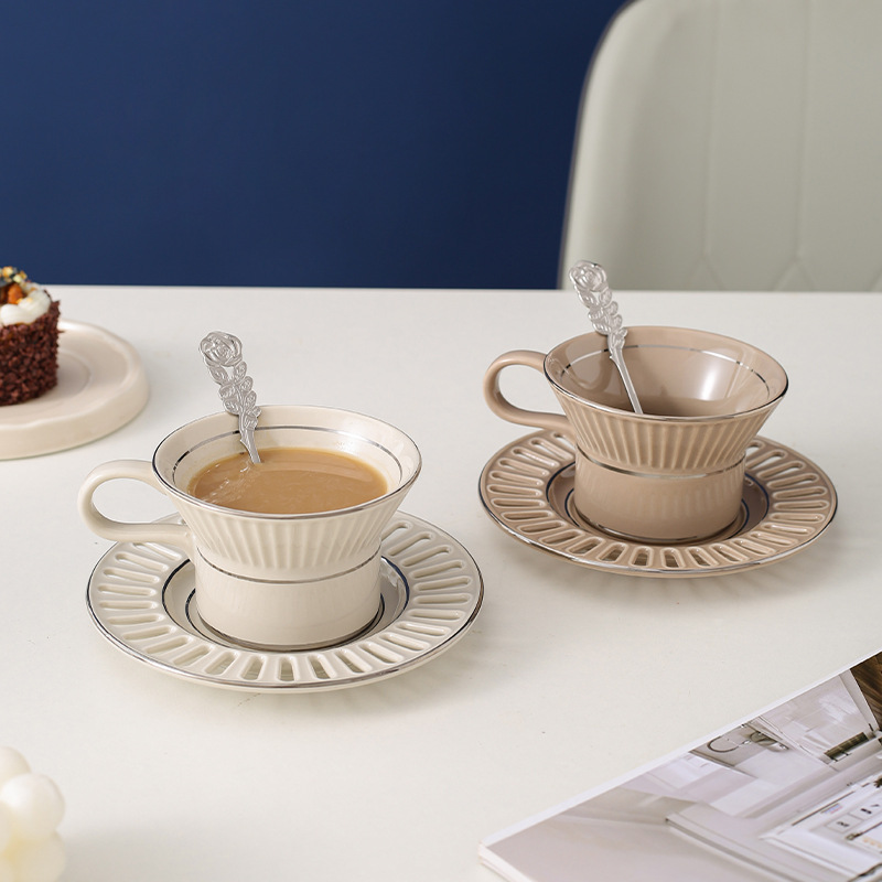 Coffee Tea Game - Luxus Keramik Kaffee Tasse Gericht Nordic