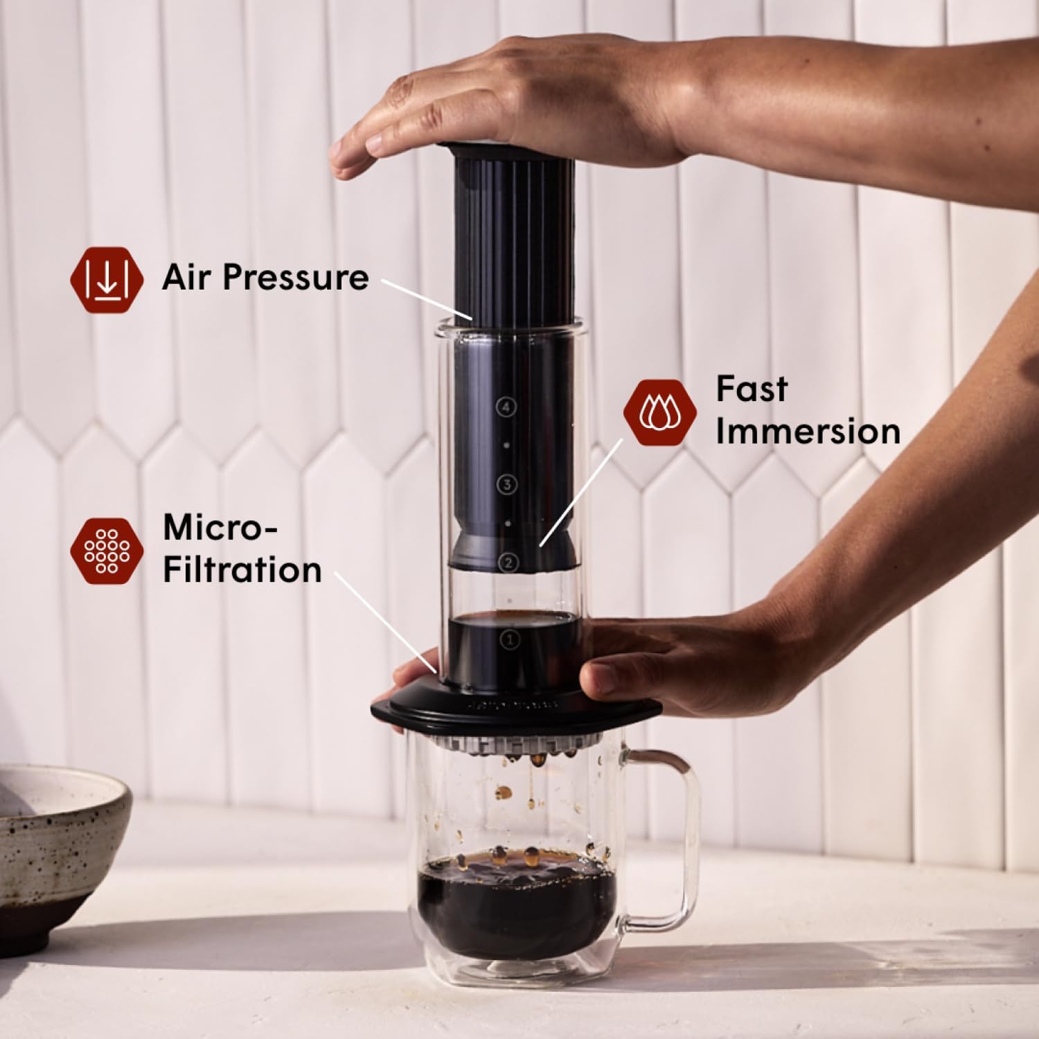 Premium-Kaffeepresse, Glas, Ed – French Press Coffee & Tea Bewertung und Preis