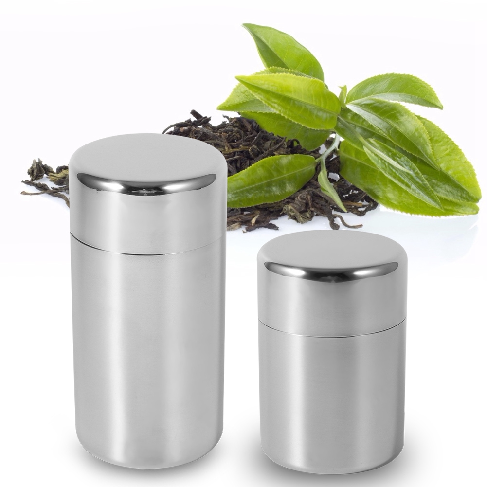 Teedose aus Edelstahl, Teedose – Coffee Tea Sugar Canisters Bewertung und Preis