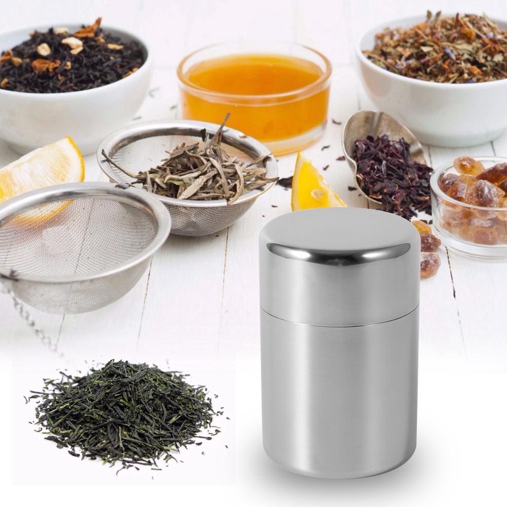 Teedose aus Edelstahl, Teedose – Coffee Tea Sugar Canisters Bewertung und Preis