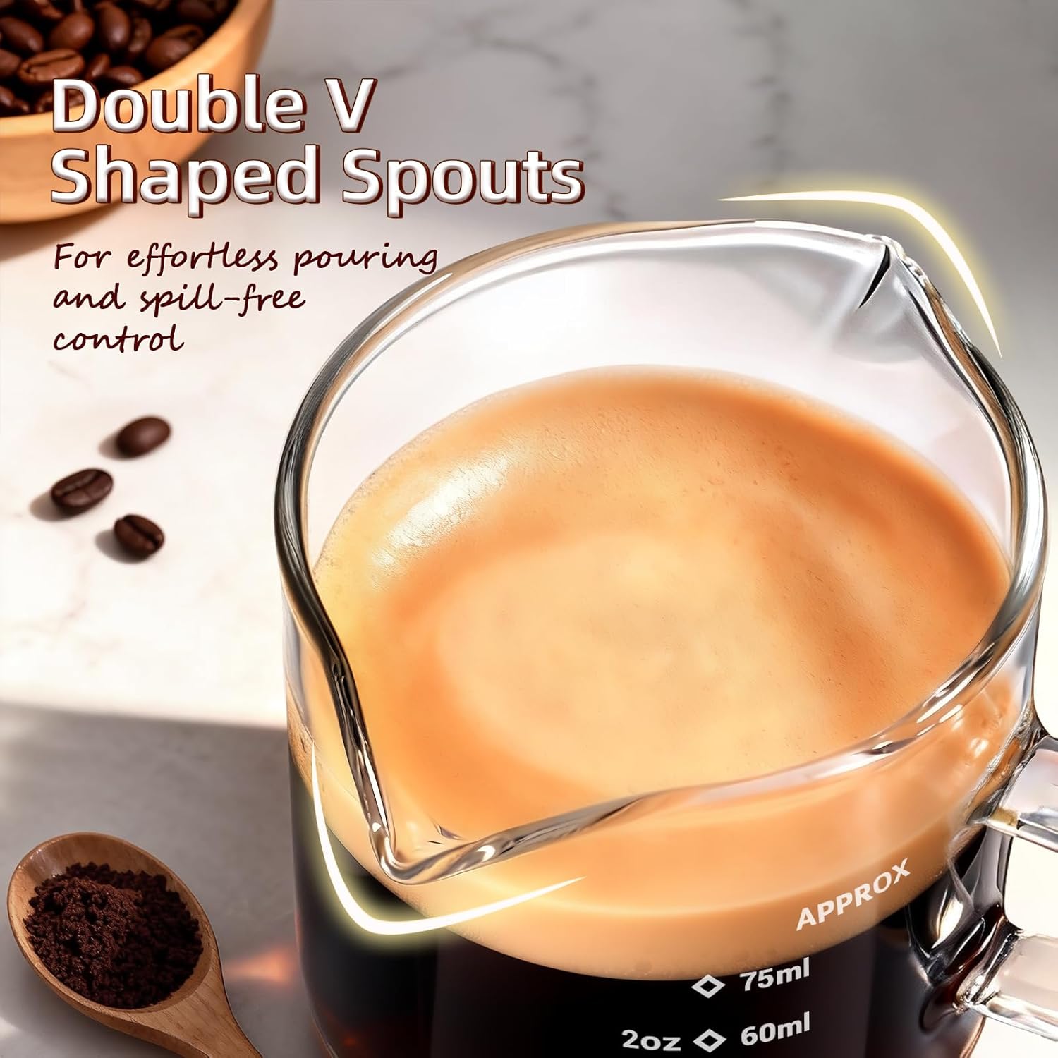 1/2 Stück Espressotassen 2,5oz – Coffee Bean Scale Bewertung und Preis