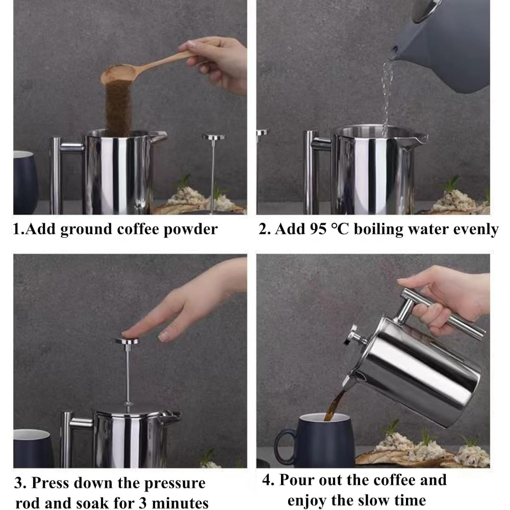 French-Press-Kaffeemaschine, 3 – French Press Coffee & Tea Bewertung und Preis