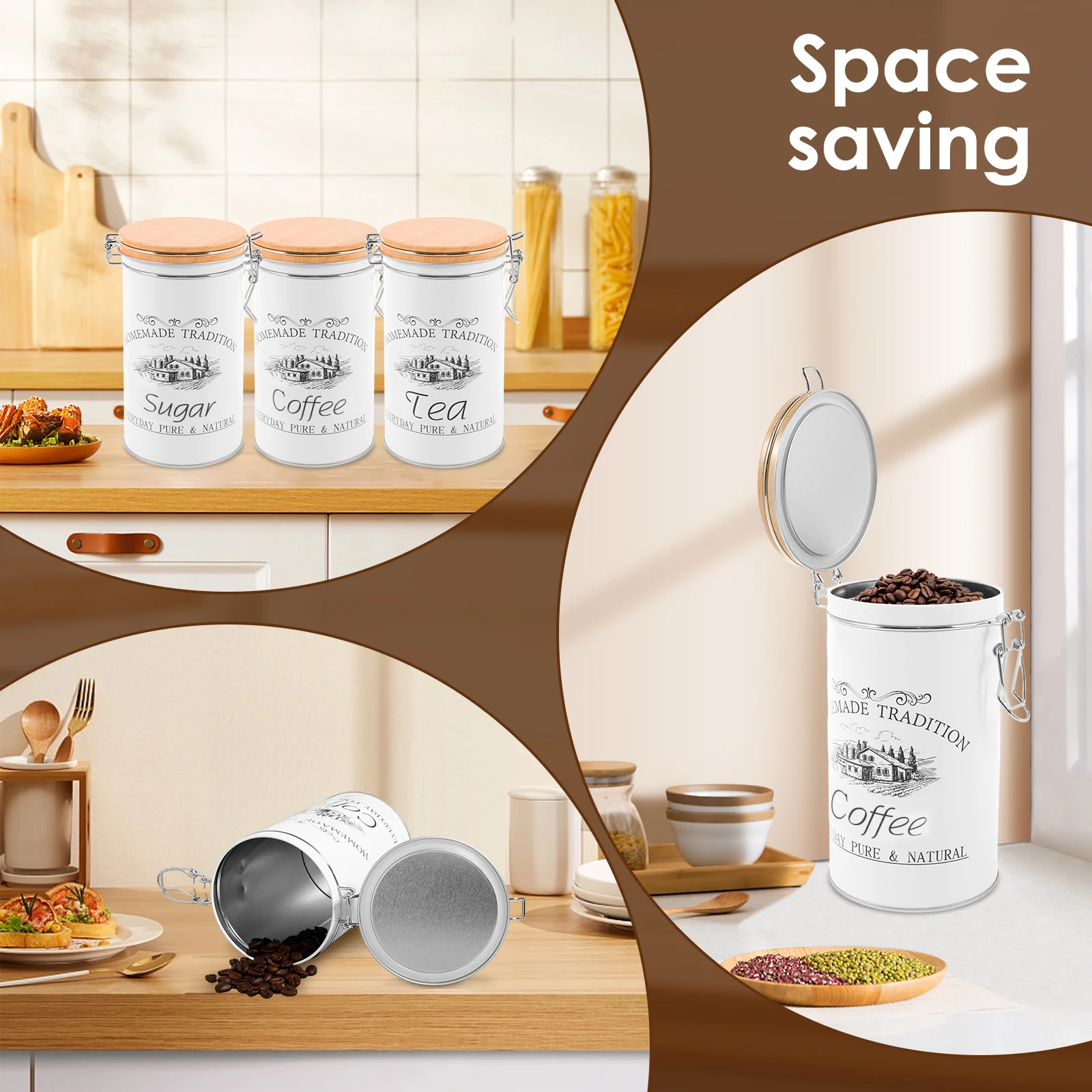 3 Teile/satz Tee Kaffee Zucker – Coffee Tea Sugar Canisters Bewertung und Preis