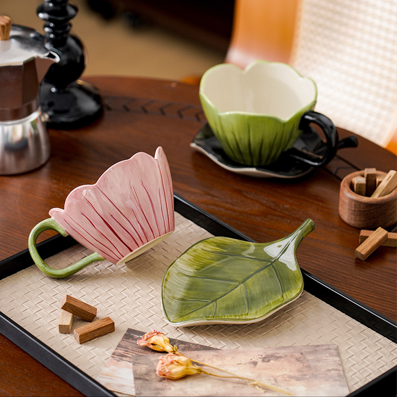 Unregelmäßige handbemalte Kaff – Coffee Leaves Tea Bewertung und Preis