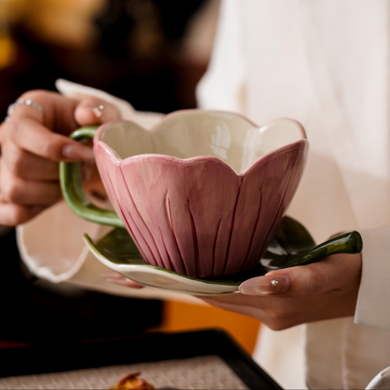 Unregelmäßige handbemalte Kaff – Coffee Leaves Tea Bewertung und Preis