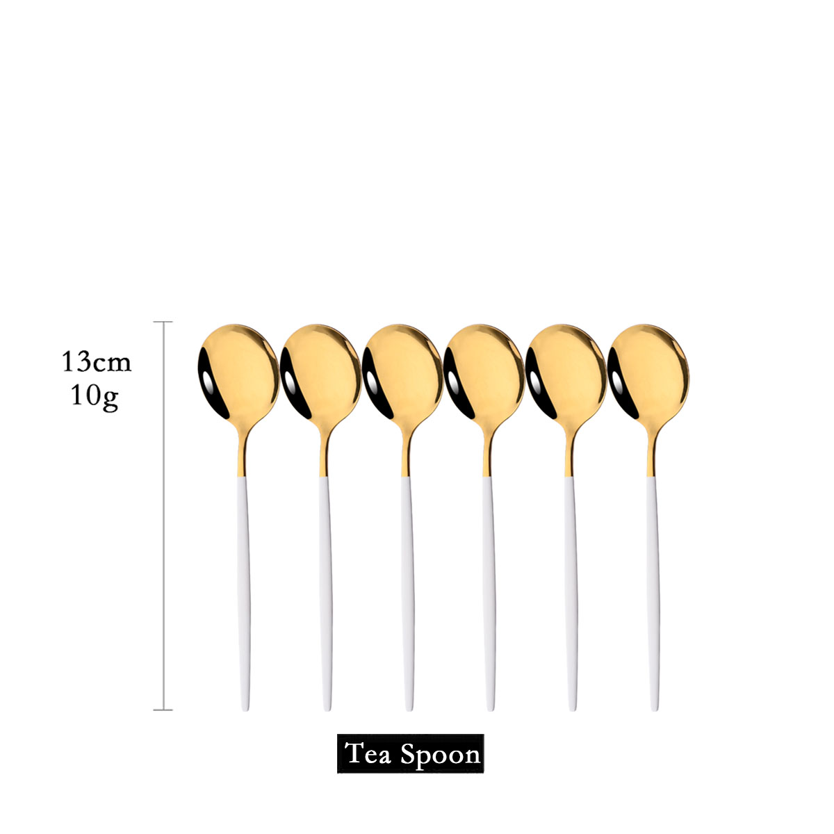 6Pcs Spiegel Weiß Gold Tee Löf – Coffee Tea Game Bewertung und Preis