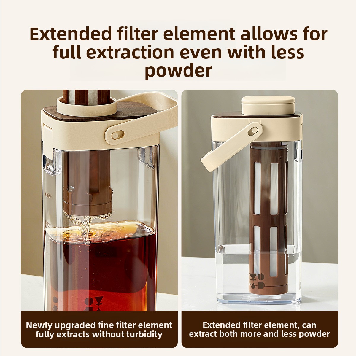 Großer Kaffee-Kaltbrüh-Topf fü – Coffee Tea Pots Bewertung und Preis