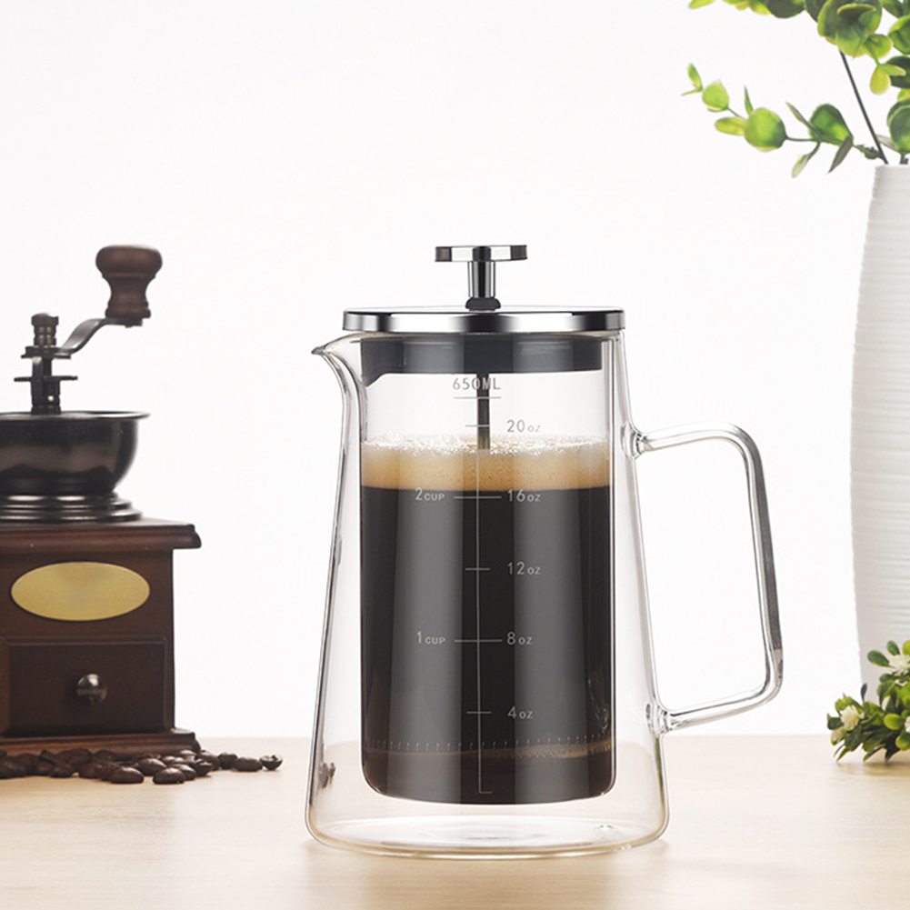Doppelschichtiger französische – Coffee Tea Pots Bewertung und Preis