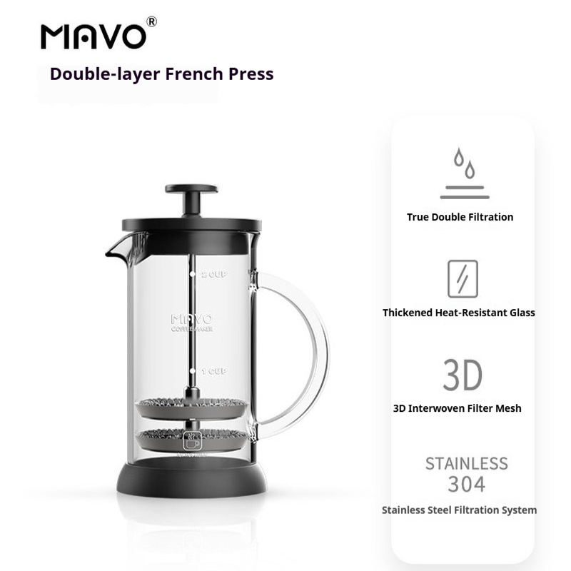 MAVO French-Press-Kaffeemaschi – Coffee Tea Pots Bewertung und Preis