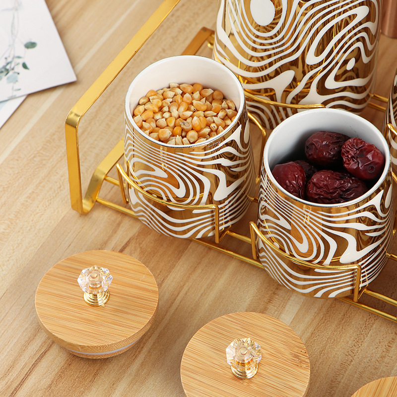 Set mit 7 farbig glasierten Ke – Coffee Tea Sugar Canisters Bewertung und Preis