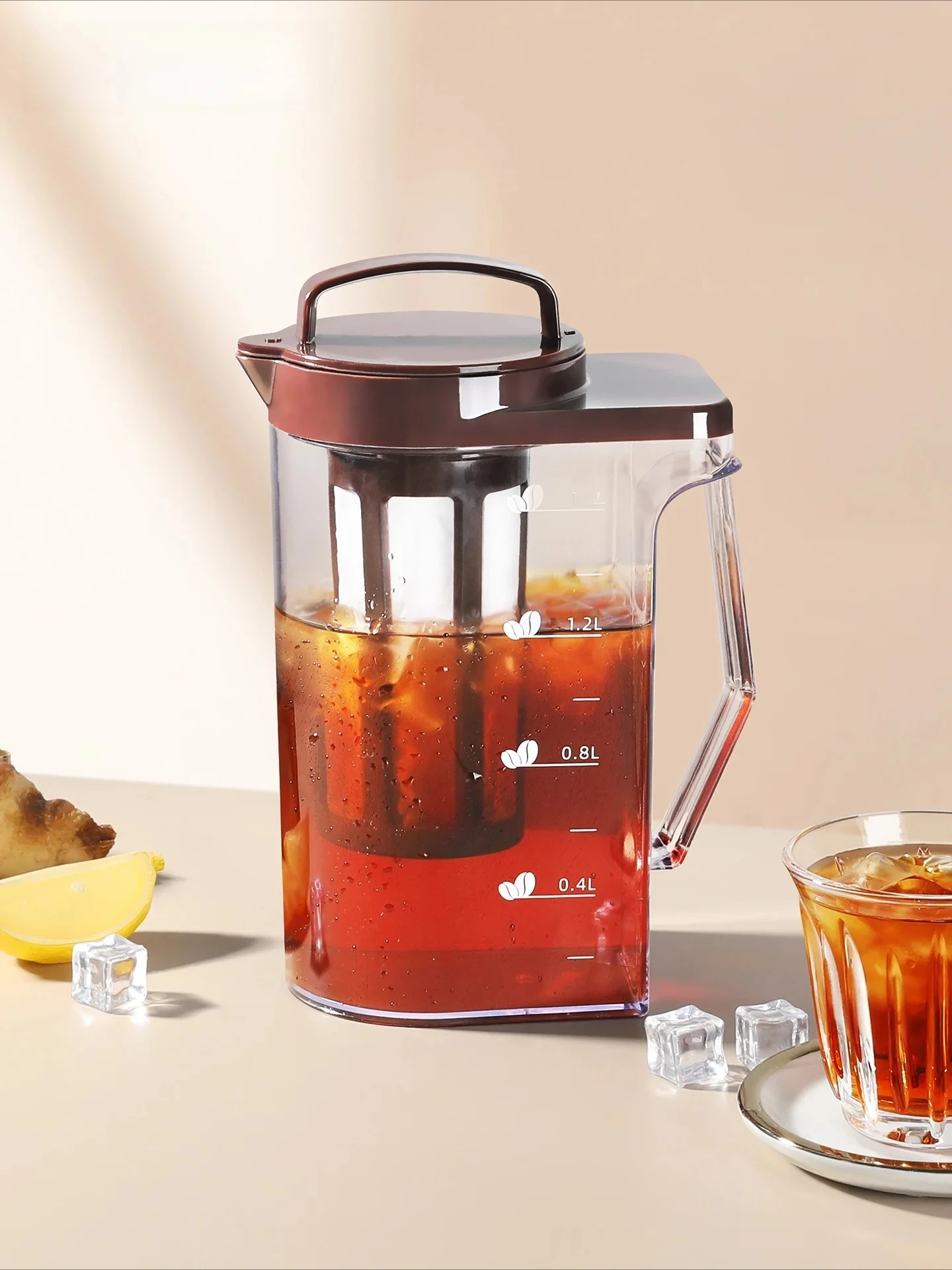 Großvolumiger Kunststoff-Kaltb – Coffee Tea Pots Bewertung und Preis